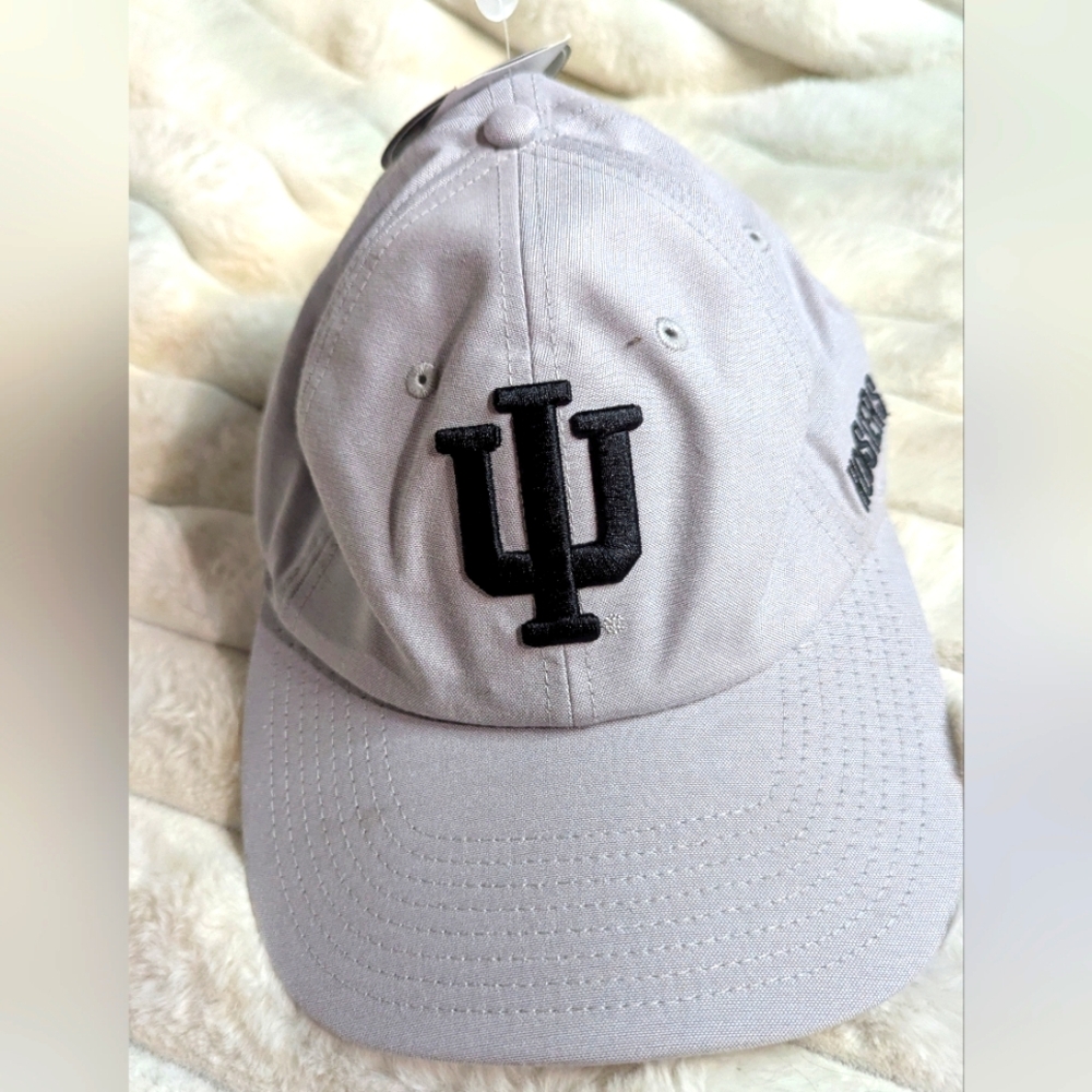 Gray Baseball Cap with Black Logo
